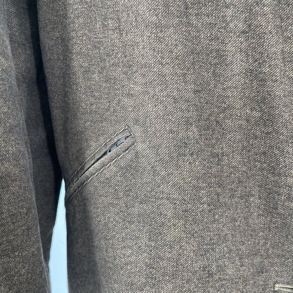 Burberry London Wool Blend Jacket Nova Check Quilted Lined Brown Men's XLarge - Picture 5 of 16